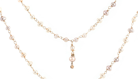 Perle variete Kette close-up