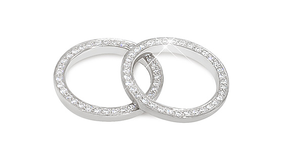 Silber Zirkonia Partner Ring