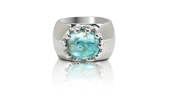 Silber Kronen Ring