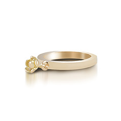 Gold flexibel Blumen Ring